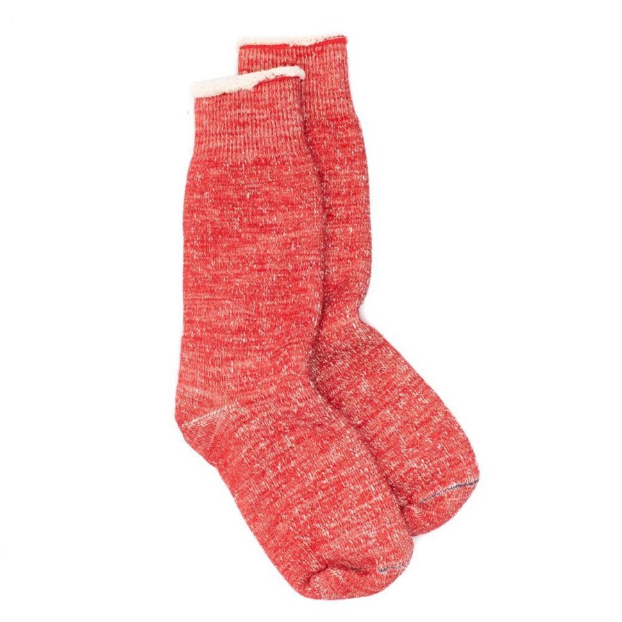 Accessories Rototo Rototo | Rototo Double Face Socks Red