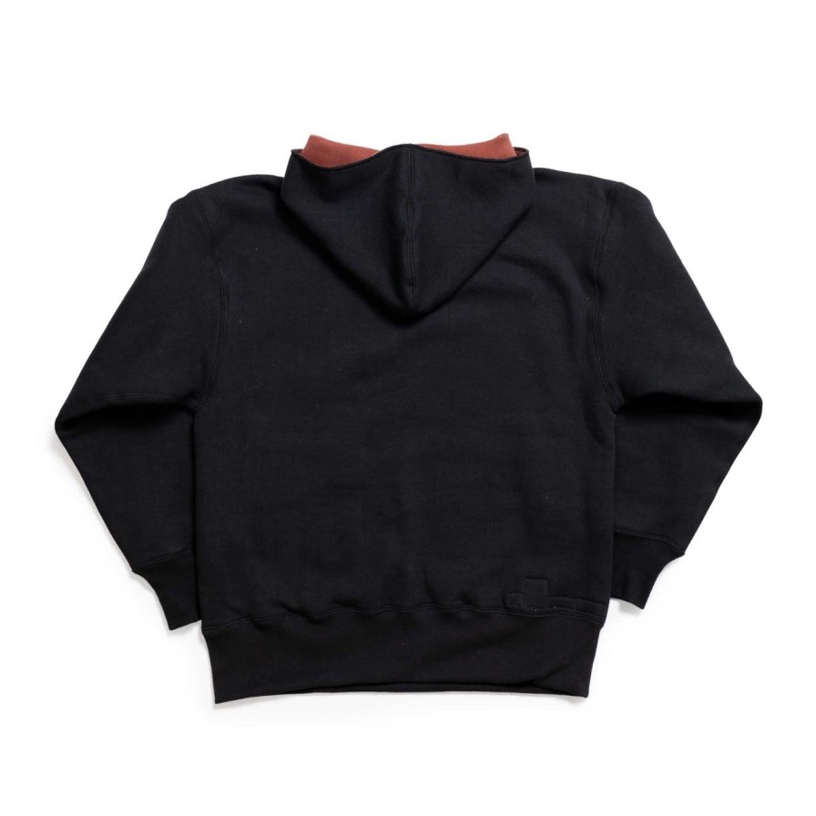 Clothing Jelado Sweatshirts & Hoodies | Jelado X A.G. Spalding Hooded Sweatshirt Black X Wine