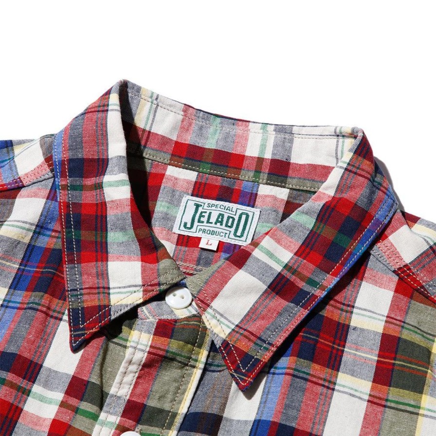 Clothing Jelado Shirts | Jelado Unionworkers S/S Check Shirt Navy