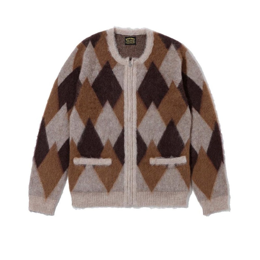 Clothing Jelado Knitwear | Jelado 'Breed' Mohair Cardigan Latte