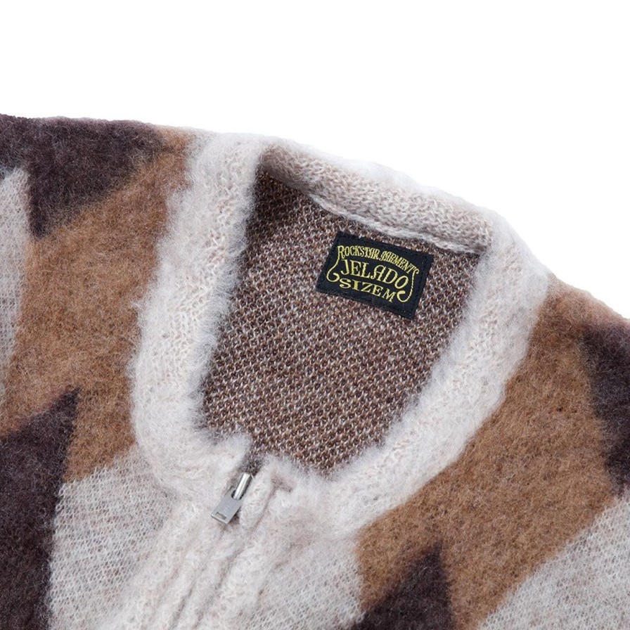 Clothing Jelado Knitwear | Jelado 'Breed' Mohair Cardigan Latte