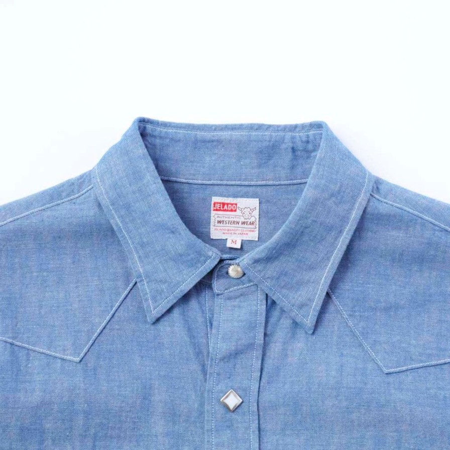 Clothing Jelado Shirts | Cc X Jelado Chambray Western Shirt