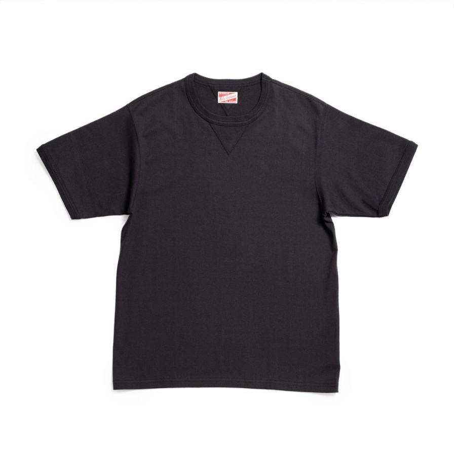 Clothing The Real McCoy's T-Shirts & Undershirts | The Real Mccoy'S Gusset Tee Black