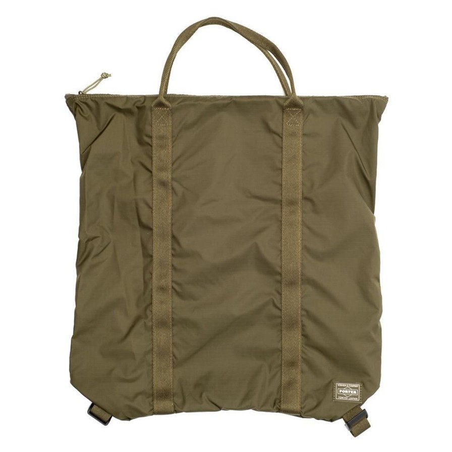 Accessories Porter Yoshida & Co Porter Yoshida & Co | Porter Yoshida & Co Flex 2Way Tote Bag Olive