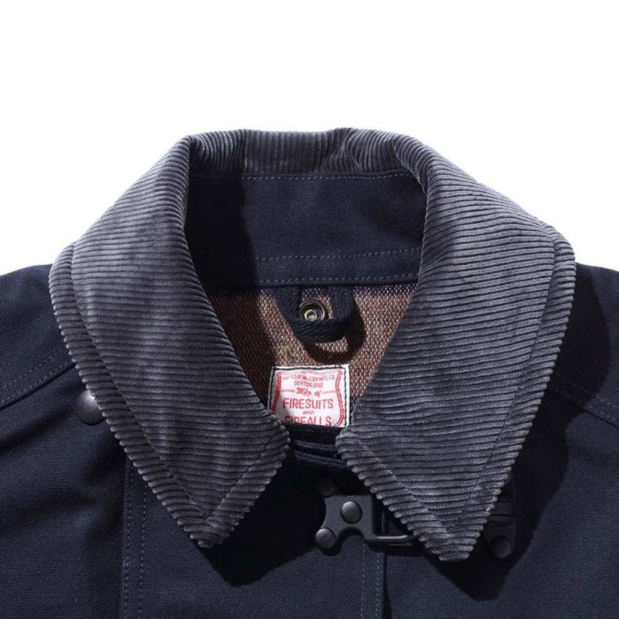 Clothing The Real McCoy's Knitwear | The Real Mccoy'S Fireman Coat Black