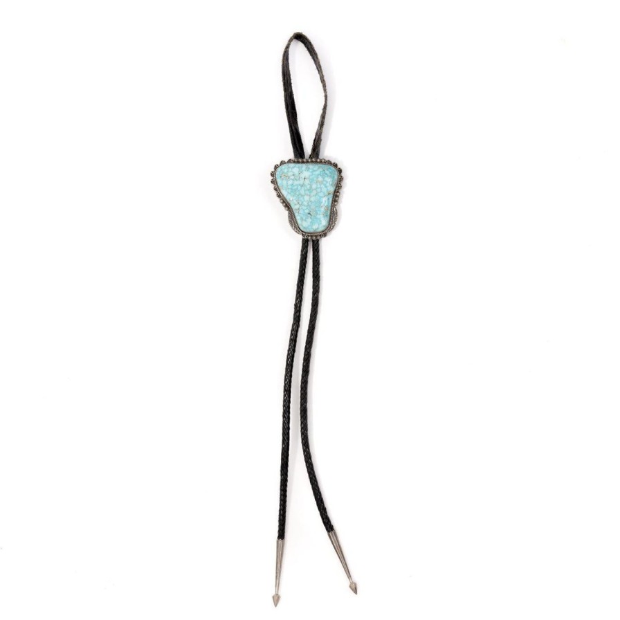 Accessories LFC - Lowry Family Collection Lowry Family Collection | Lfc Emma Lincaln Turquoise Mt. Pendant & Leather Necklace