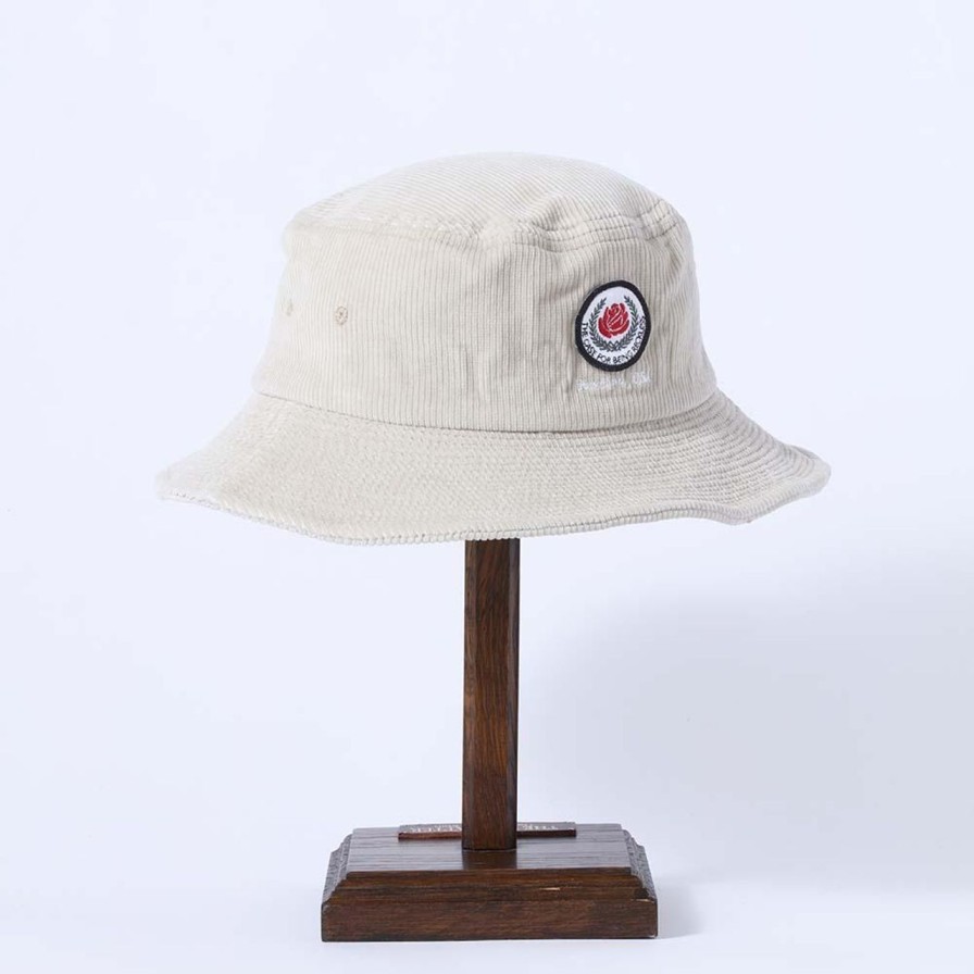 Accessories H.W. Dog H W Dog | H.W. Dog Rose Bucket Hat Black Ivory