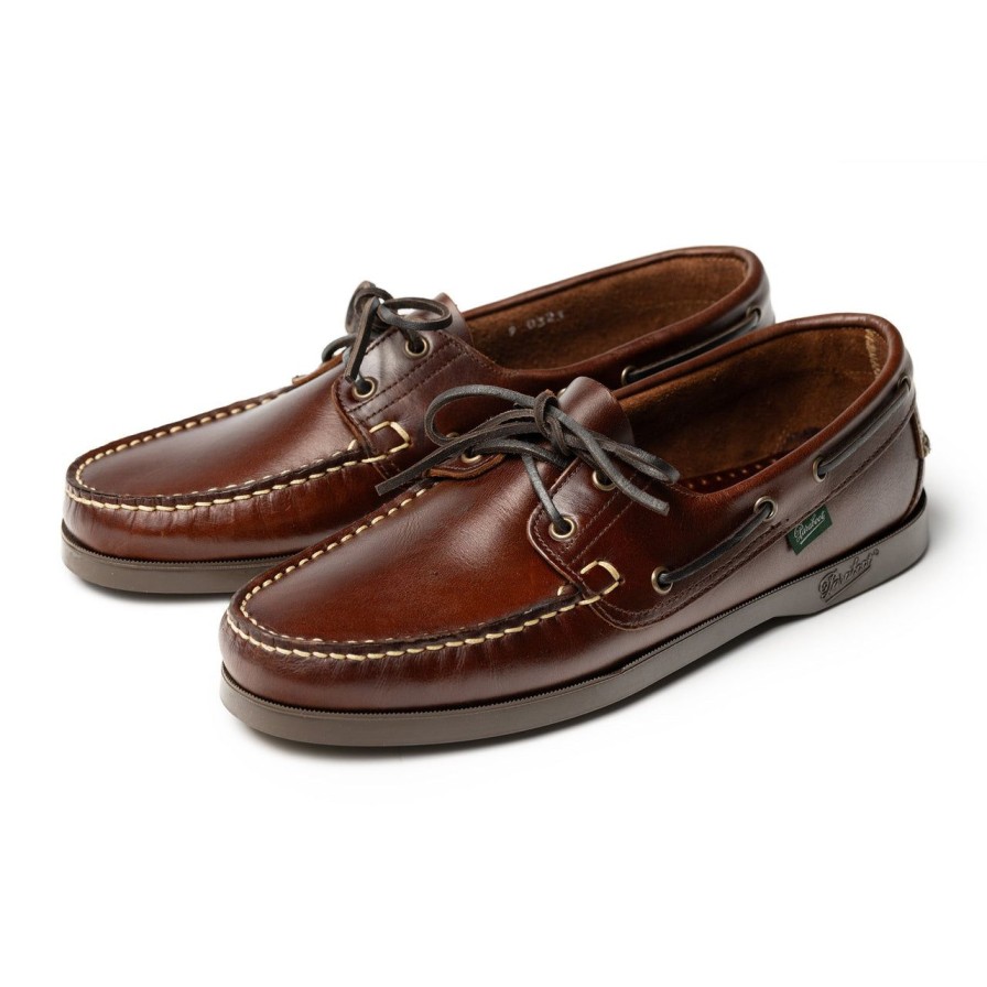 Clothing Paraboot Footwear Chevron Right Icon | Paraboot Barth Deck Shoe Marron/America