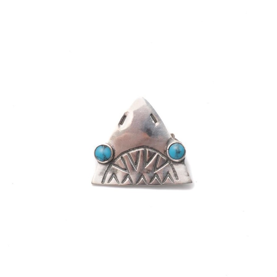 Accessories Munqa Munqa Pins | Munqa Pin Badge W/Turquoise Jaws