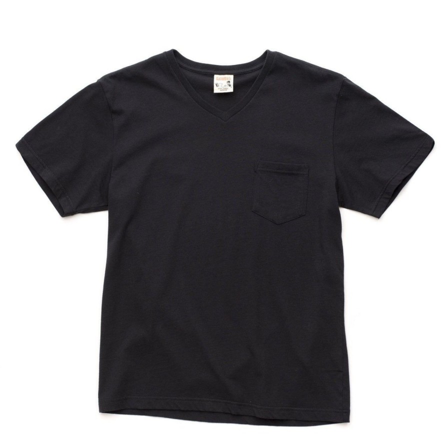 Clothing Gladhand T-Shirts & Undershirts | Glad Hand V-Neck Pocket-T Black