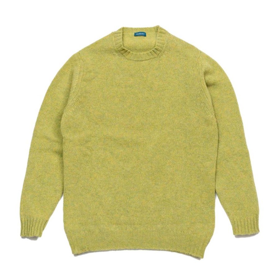 Clothing Malloch's Knitwear | Malloch'S Wreay Shetland Crew Neck Stonehenge