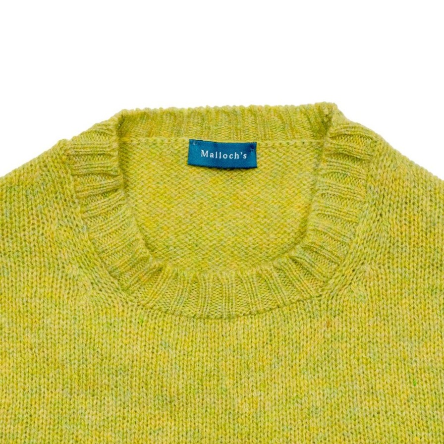 Clothing Malloch's Knitwear | Malloch'S Wreay Shetland Crew Neck Stonehenge