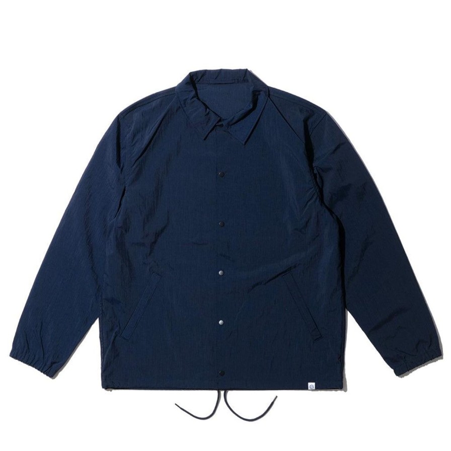 Clothing Kuon Jackets And Coats | Kuon Salt Shrunk Nylon Coaches Jacket W/Boro Patch