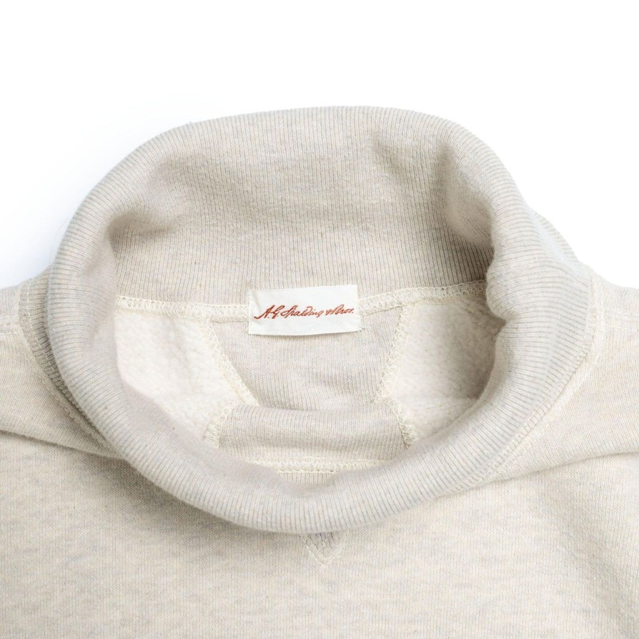 Clothing A.G. Spalding & Bros Sweatshirts & Hoodies | A.G. Spalding & Bros Turtle Neck Training Sweatshirt Oatmeal