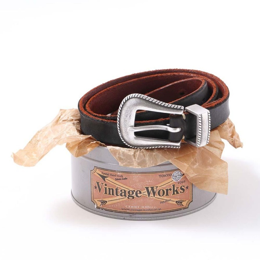 Accessories Vintage Works Vintage Works | Vintage Works Dh5738 Chasin' Belt Black