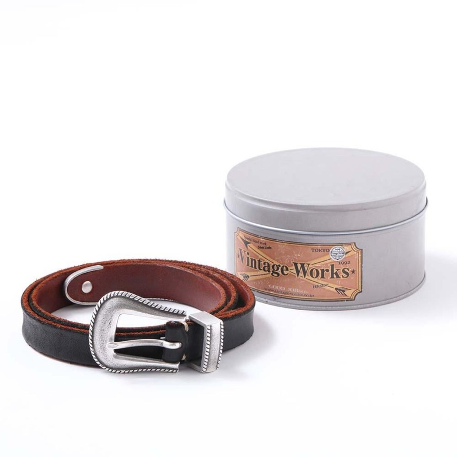 Accessories Vintage Works Vintage Works | Vintage Works Dh5738 Chasin' Belt Black