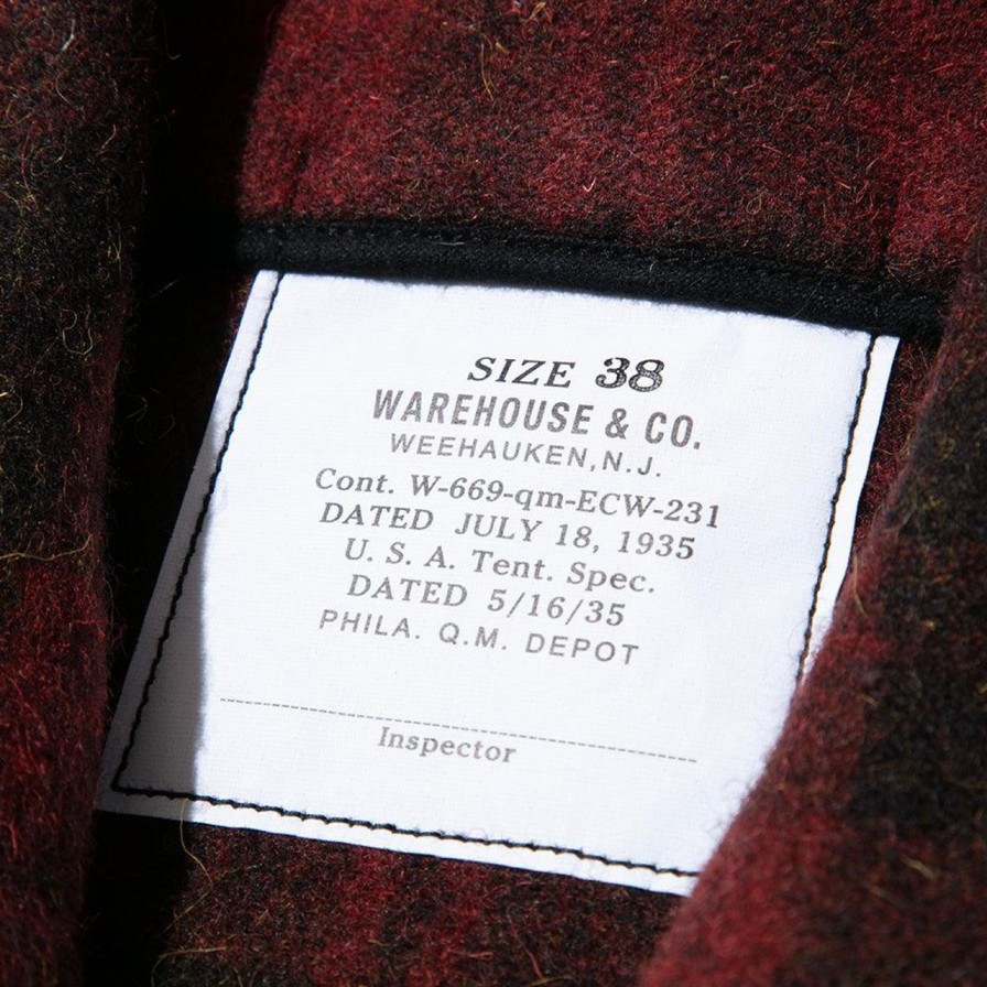 Clothing Warehouse & Co Jackets And Coats | Warehouse & Co Lot. 2217 C.C.C. Jacket Buffalo Check Red