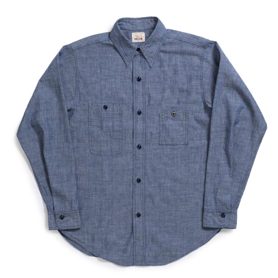 Clothing Big Yank Shirts | Big Yank "23105 1942 Original Chambray" Shirt Indigo