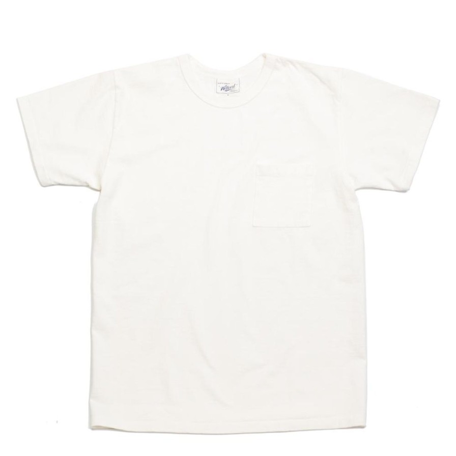 Clothing Allevol T-Shirts & Undershirts | Allevol Heavy Duty Crew Neck Square Pocket T-Shirt White