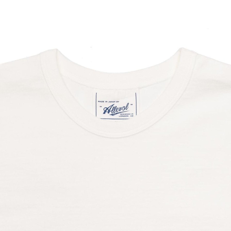 Clothing Allevol T-Shirts & Undershirts | Allevol Heavy Duty Crew Neck Square Pocket T-Shirt White