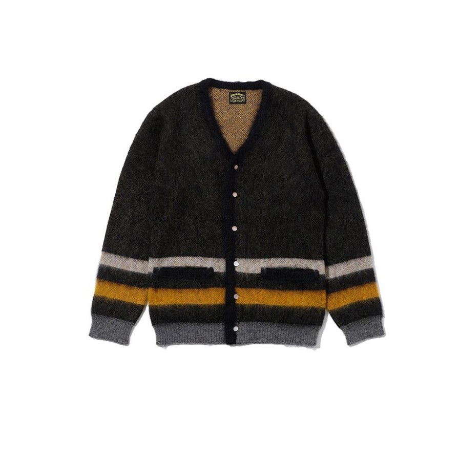 Clothing Jelado Knitwear | Jelado 'Cobain' Mohair Cardigan Black