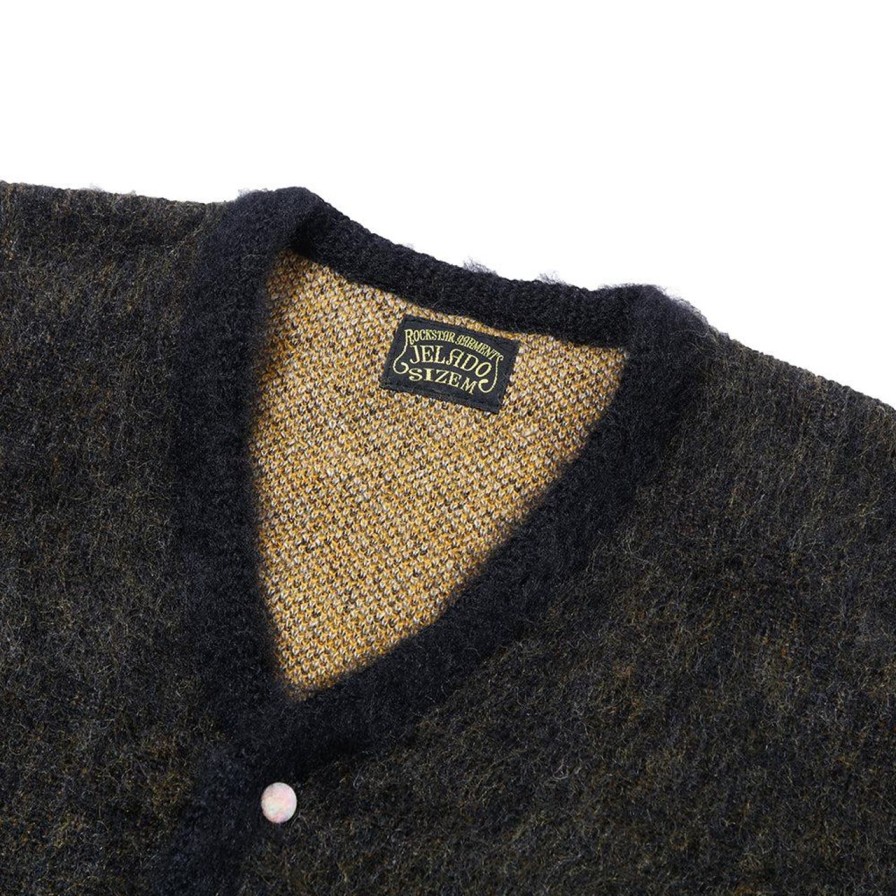 Clothing Jelado Knitwear | Jelado 'Cobain' Mohair Cardigan Black