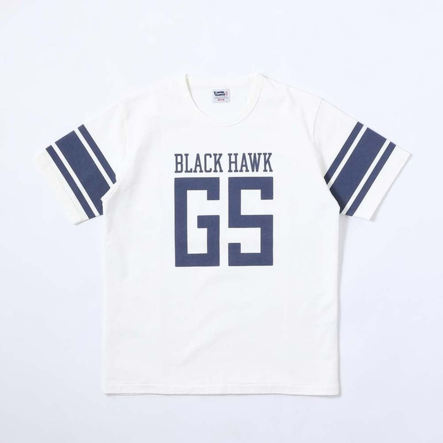 Clothing Pherrow's T-Shirts & Undershirts | Pherrow'S 'Black Hawk' T-Shirt White