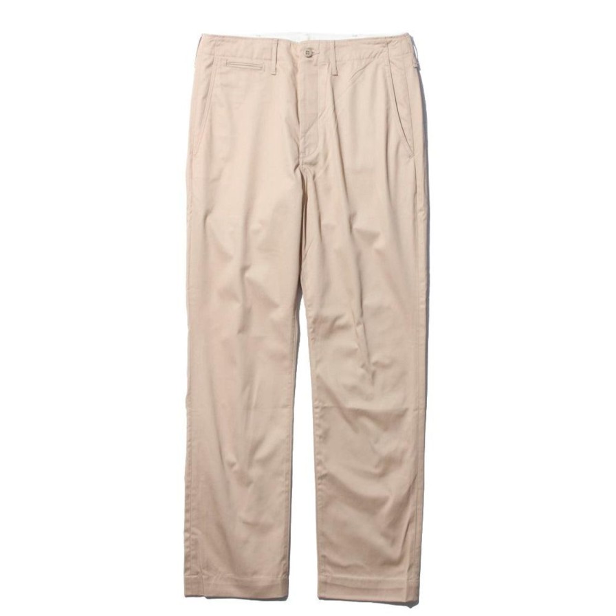 Clothing Full Count Pants & Trousers | Full Count Tapered Chino Trousers Beige