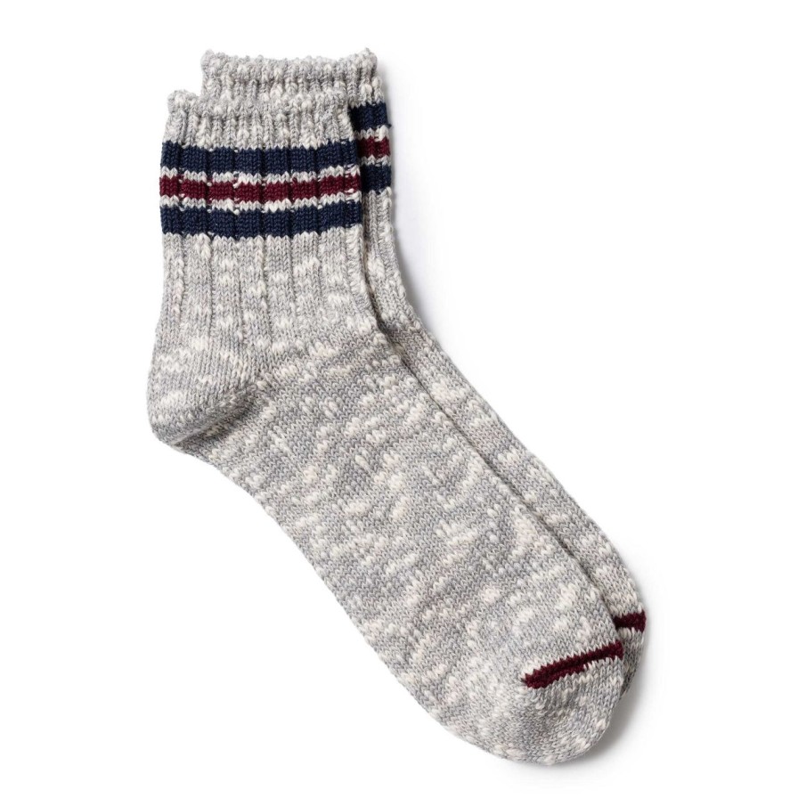 Accessories Anonymous Ism Anonymous Ism | Anonymous Ism 3Line Slub Q Sock M. Grey