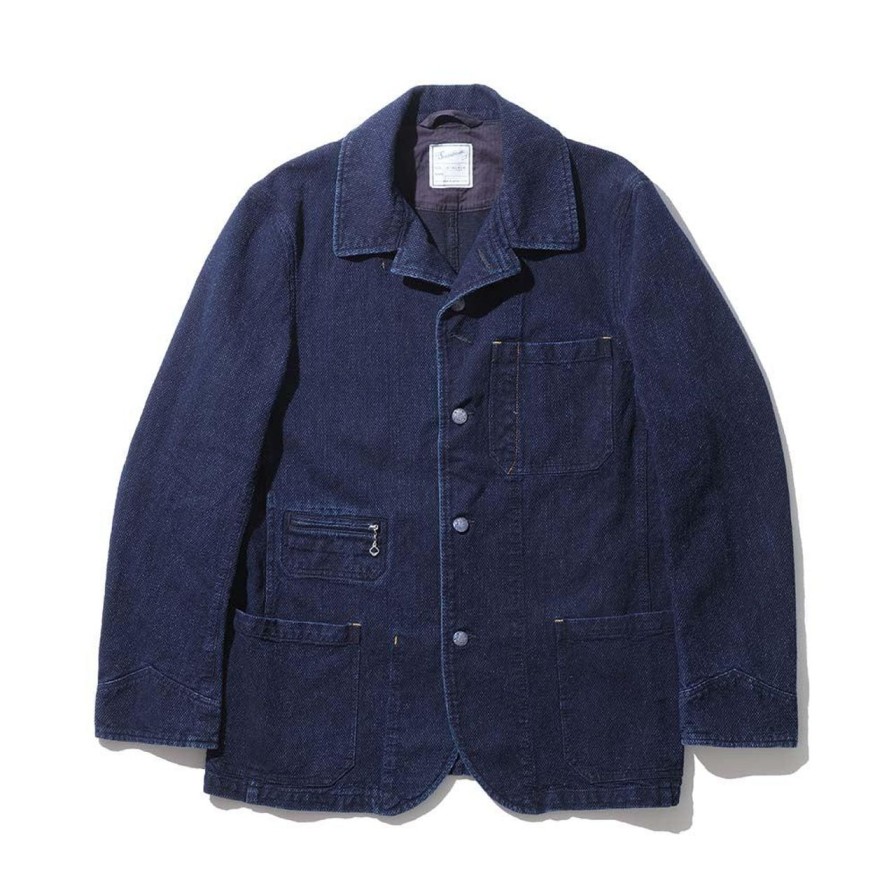 Clothing Soundman Jackets And Coats | Soundman Birmingham Jacket Indigo