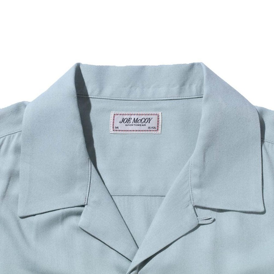 Clothing The Real McCoy's Shirts | The Real Mccoy'S Open Collar Rayon Shirt Mint