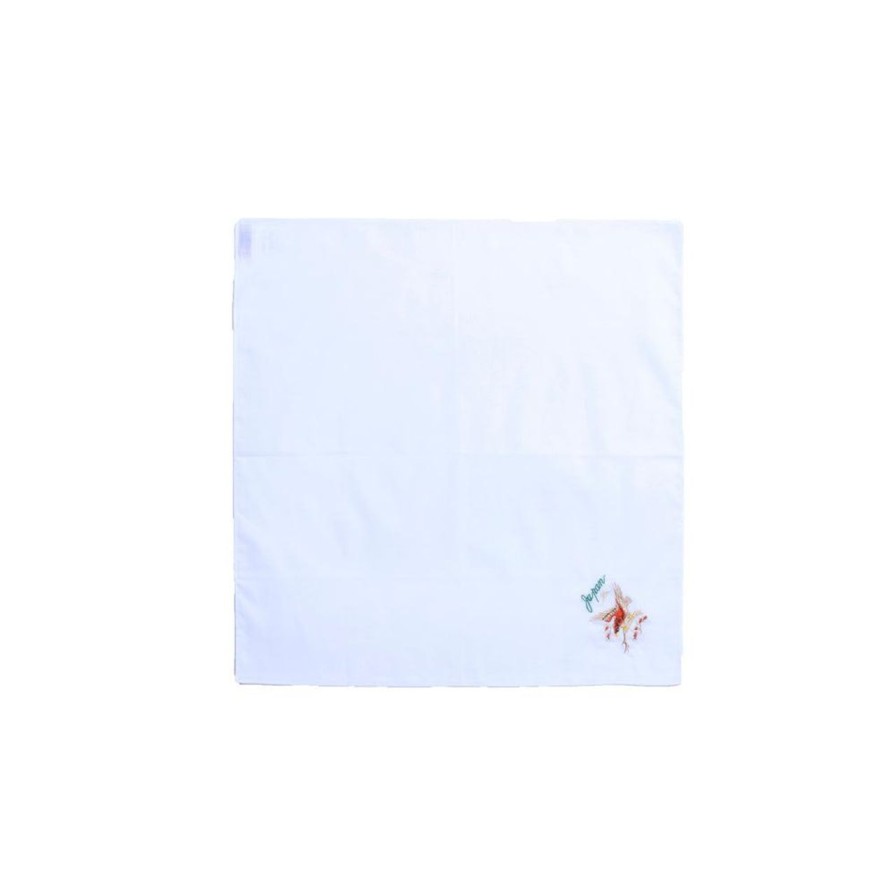 Accessories Belafonte Ragtime Clothing | Belafonte Ragtime Fuji Souvenir Handkerchief White