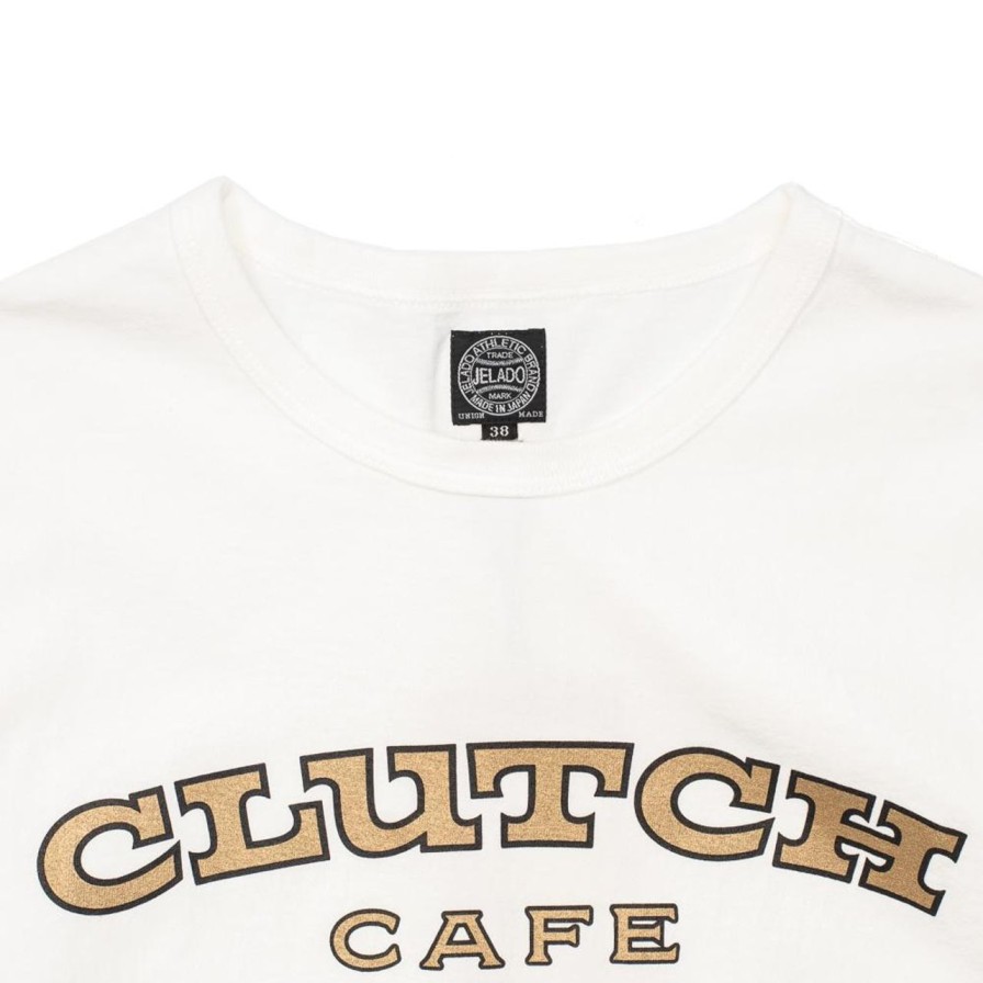 Clothing Jelado T-Shirts & Undershirts | Jelado Official Clutch Cafe Logo Tee White