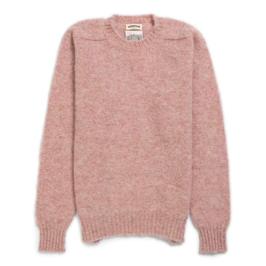 Clothing Jamieson's Of Shetland Knitwear | Jamieson'S For Clutch Cafe Brushed Shetland Sweater Dog Rose