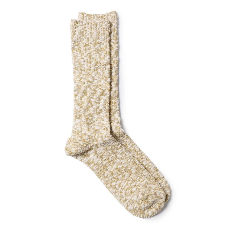 Accessories Anonymous Ism Anonymous Ism | Anonymous Ism Light Slub Crew Sock Khaki