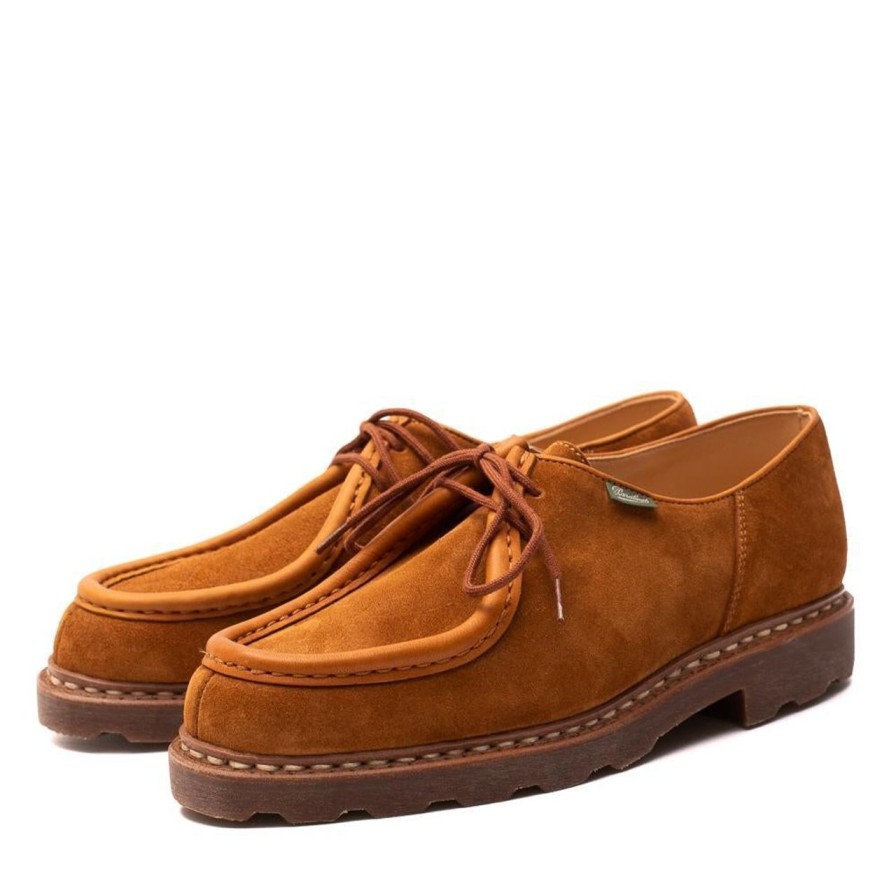 Clothing Paraboot Footwear Chevron Right Icon | Paraboot Michael Velour Whiskey