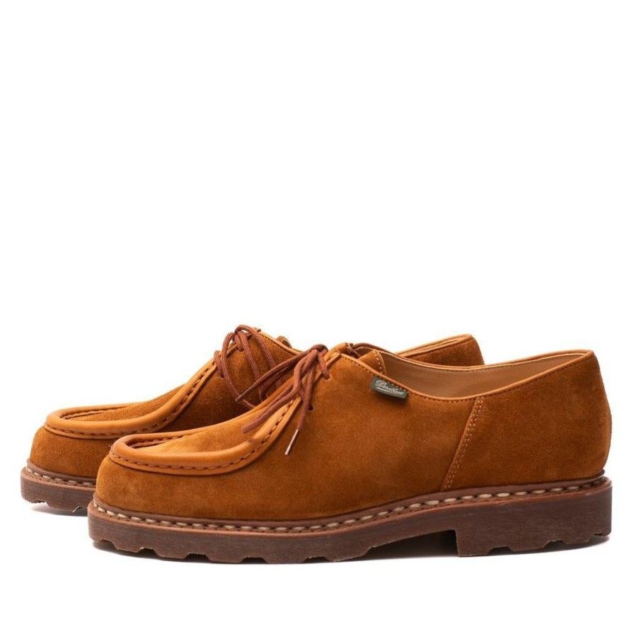 Clothing Paraboot Footwear Chevron Right Icon | Paraboot Michael Velour Whiskey