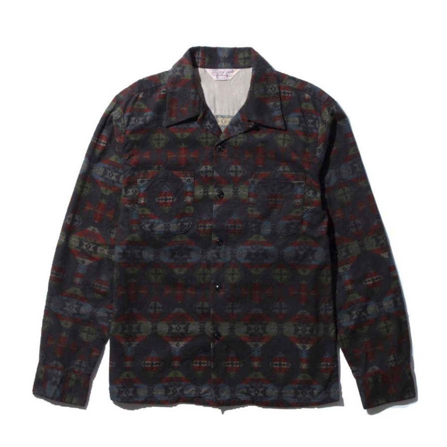 Clothing Jelado Shirts | Jelado Westcoast Shirt Printed Native Pattern Black