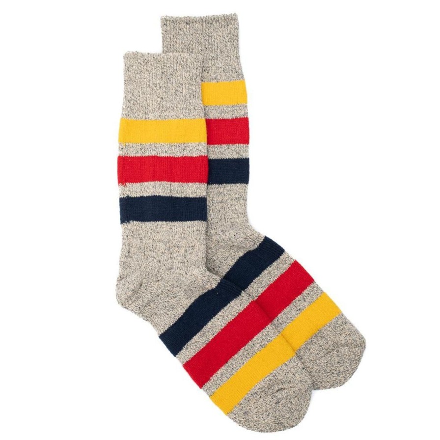 Accessories Rototo Rototo | Rototo Park Stripe Socks M. Gray