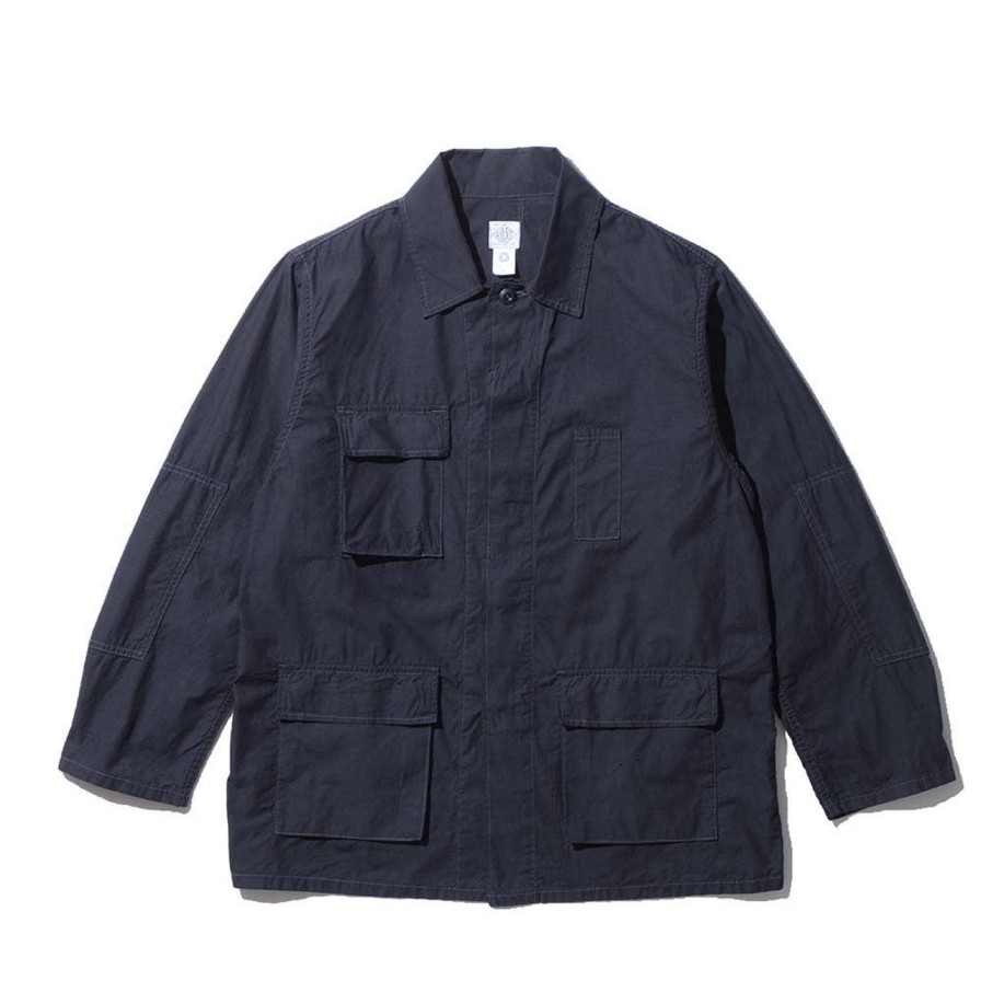 Clothing Post Overalls Jackets And Coats | Post Overalls Bdu-R Cotton Ripstop Jacket Charcoal