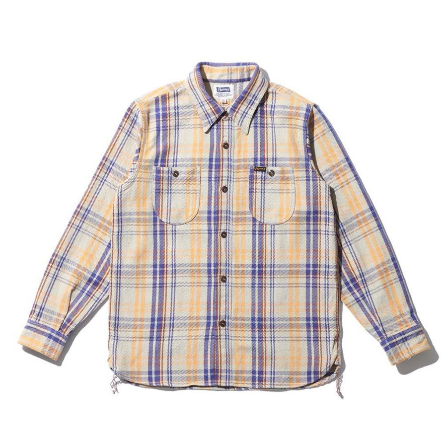 Clothing Pherrow's Shirts | Pherrow'S 22W-720Ws Original Check Shirt Beige