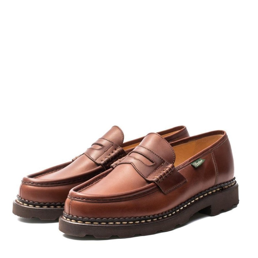 Clothing Paraboot Footwear Chevron Right Icon | Paraboot Reims Loafers Marron