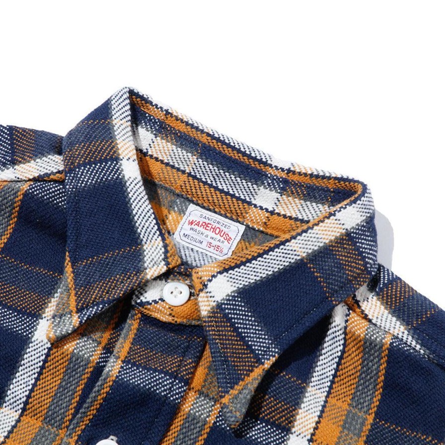 Clothing Warehouse & Co Shirts | Warehouse & Co Lot. 3104B Flannel Shirt 1-Navy