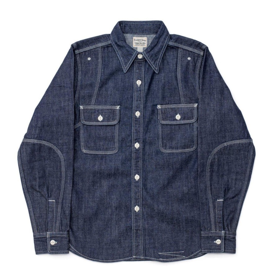 Clothing Pherrow's Shirts | Pherrow'S 770Ws Chambray Shirt Denim