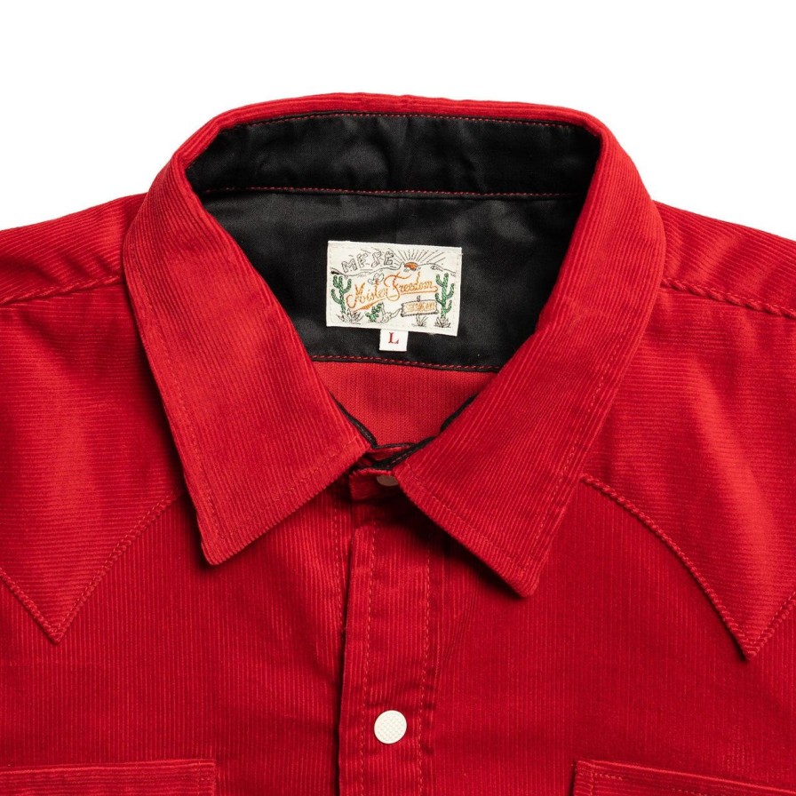 Clothing Mister Freedom Shirts | Mister Freedom Dude Rancher Corduroy Western Shirt Red