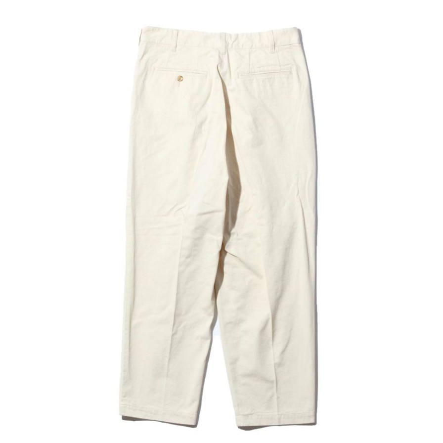 Clothing Pherrow's Chinos | Pherrow'S Pttp1 Pleated Chino Off White