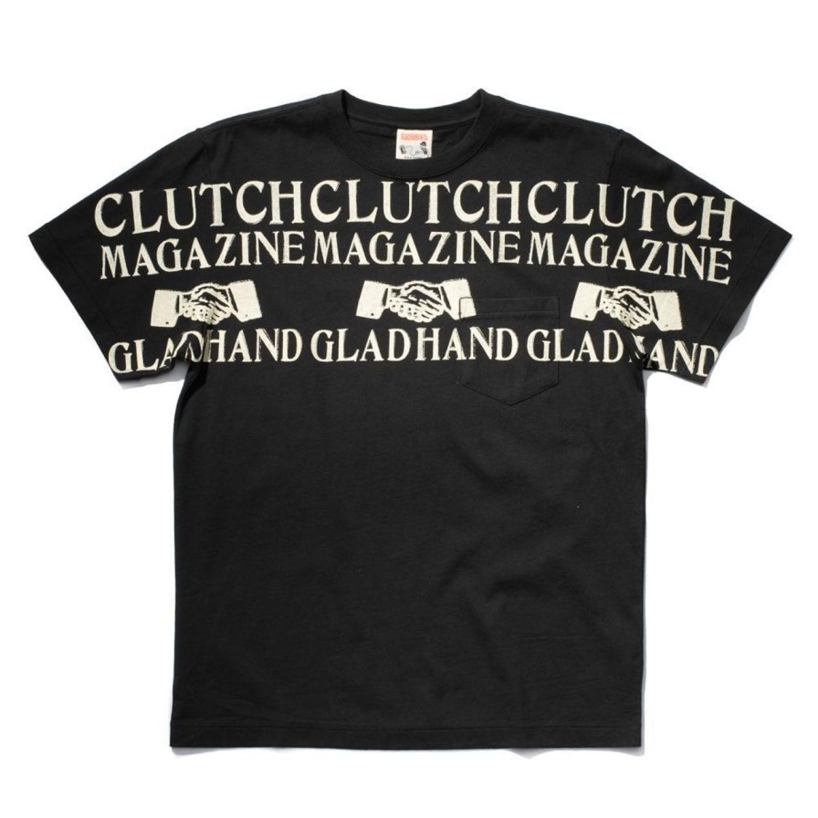 Clothing Gladhand T-Shirts & Undershirts | Glad Hand Clutch Magazine Crew Neck Pocket Tee Black