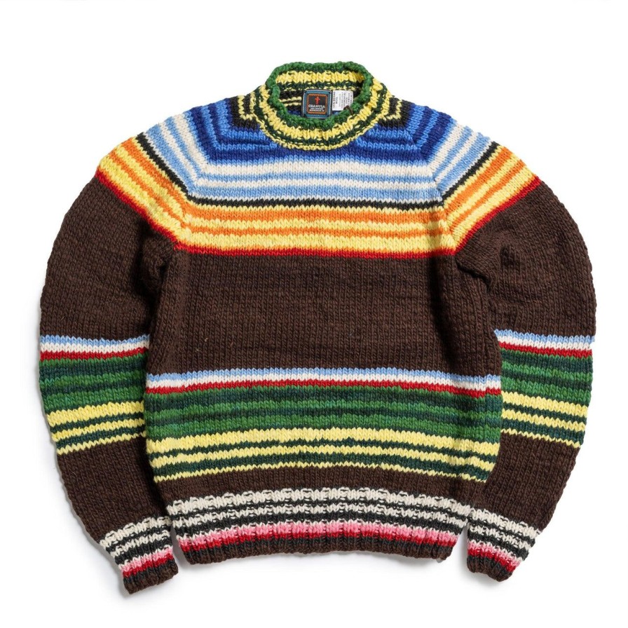 Clothing Chamula Knitwear | Chamula Serape Pullover Sweater Chocolate