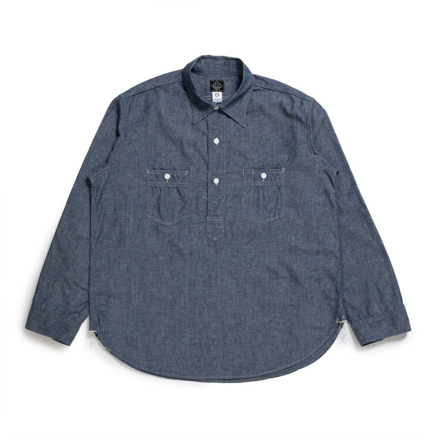 Clothing Post Overalls Shirts | Post Overalls No.2 Shirt Classic Chambray Indigo