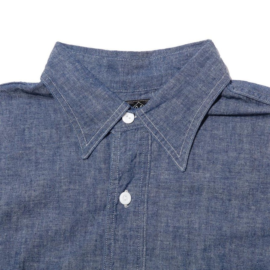 Clothing Post Overalls Shirts | Post Overalls No.2 Shirt Classic Chambray Indigo